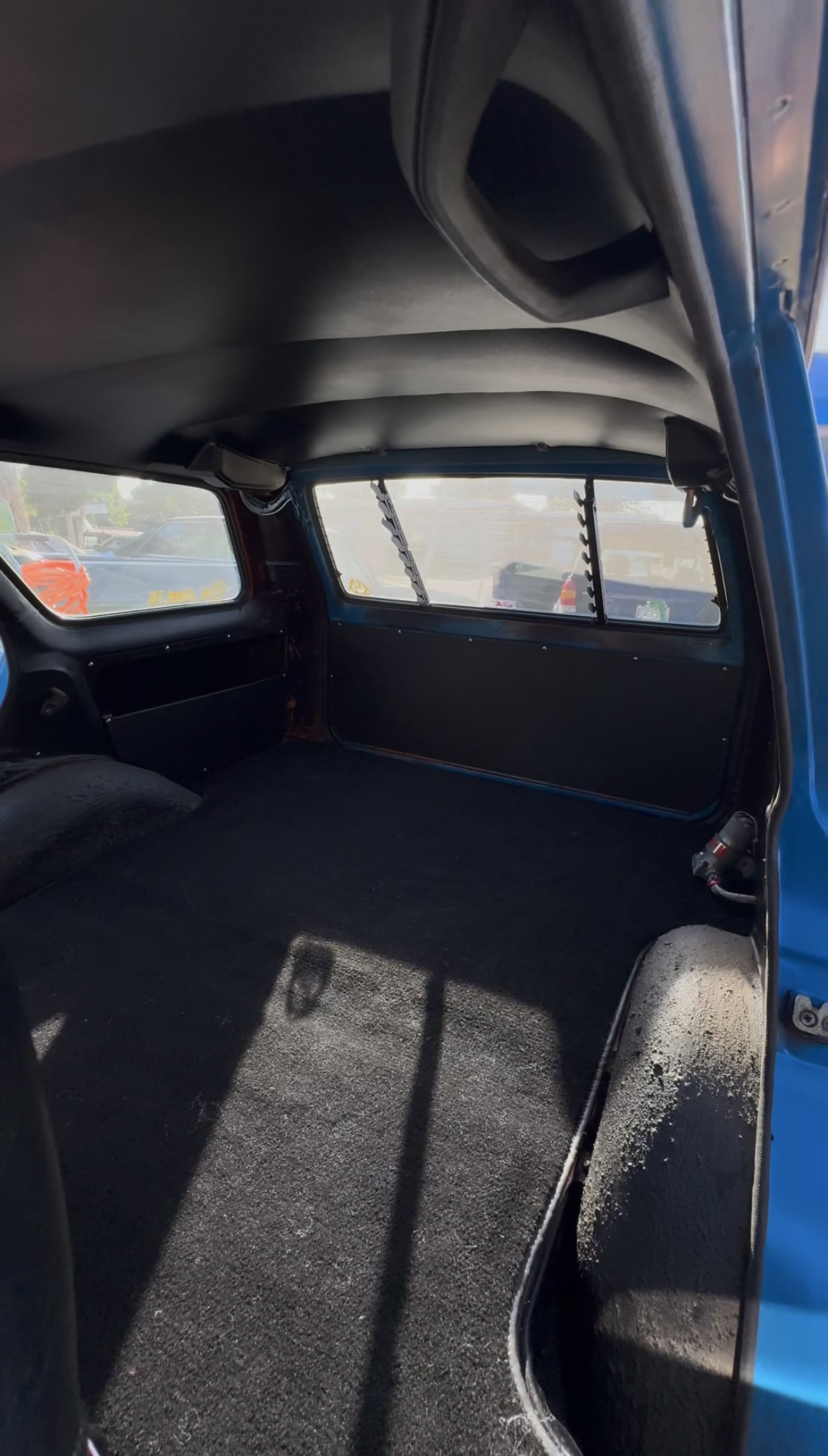 Truck carpet restoration completed by Ethreal Customs