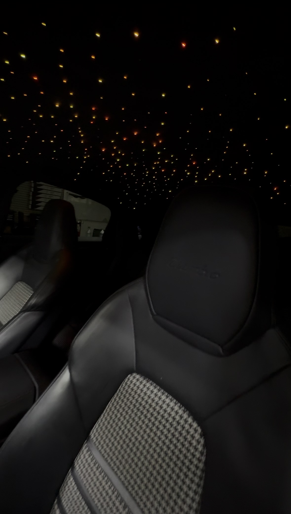 Multicolor starlight headliner installed by Ethreal Customs